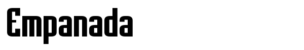Empanada font preview
